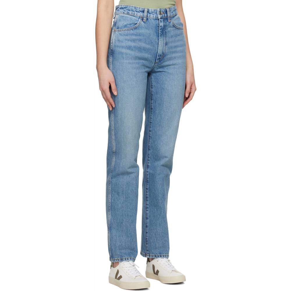 NEW RE/DONE women's 70s cigarette jean in blue sea - Picture 2 of 4